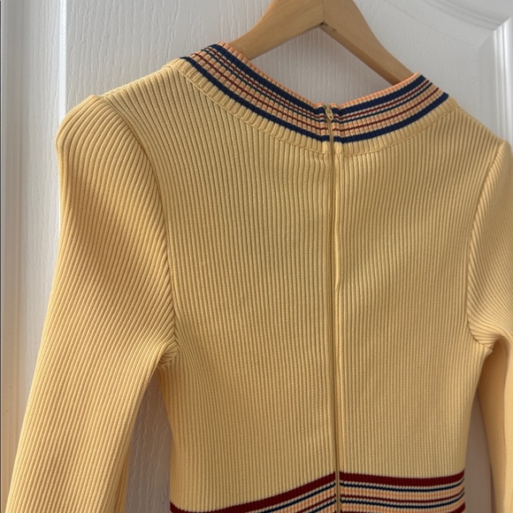 VINTAGE Adrien’n Emilie Yellow Maxi Dress 60’s-70’s Size Small/Medium - Picture 5 of 6